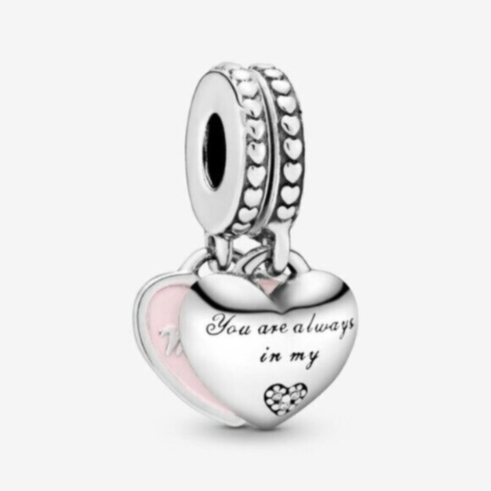 Pandora Mother & Daughter Hearts Dangle Charm